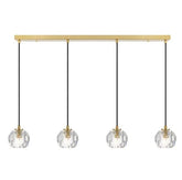 Telbix Lighting Indoor Pendants Zaha Bar LED Pendant Light 4Lt Lights-For-You ZAHA PE04-AGCR 9329501057599